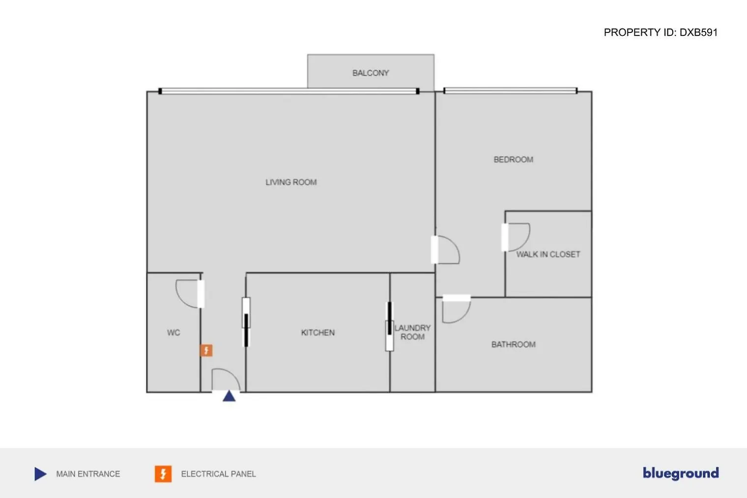 Blueground Downtown City View Pool Gym Dxb-591 Dubai Apartment